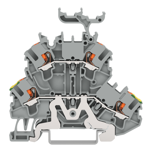 WAGO GmbH & Co. KG Doppelstockklemme Drücker,grau 2202-2257