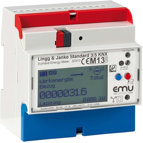 Lingg&Janke Energiezähler Standard KNX REG 3-P EZ-EMU-WSTD-D-REG-FW