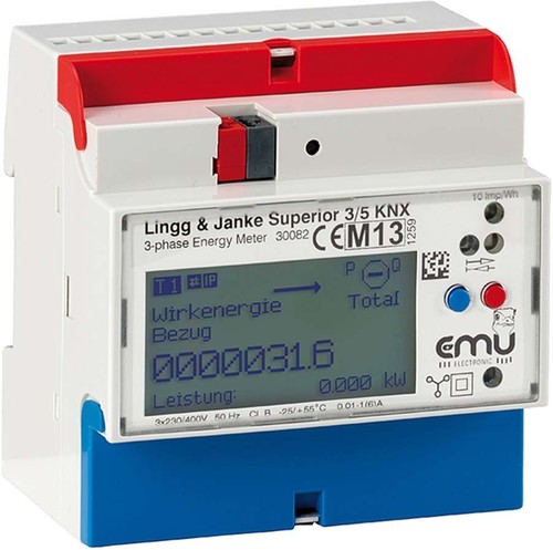 Lingg&Janke Energiezähler Superior KNX REG 3-P EZ-EMU-WSUP-D-REG-FW