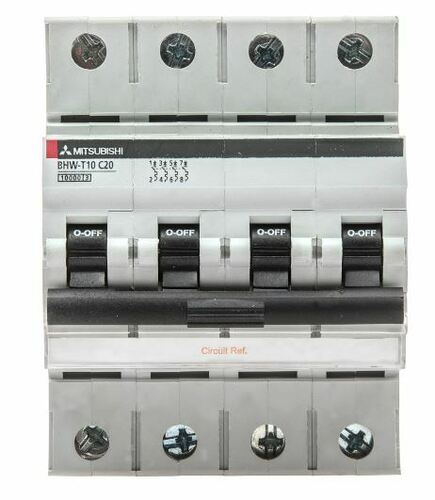 Mitsubishi Electric Sicherungsautomat 4-polig BHW-T10 4P Ty#292100 Mitsubishi Electric Sicherungsautomat 4-polig BHW-T10 4P Ty#292100