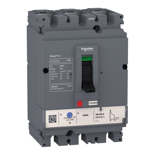 Schneider Electric Leistungsschalter EasyPact CVS100N 415VAC 80A LV510476 Schneider Electric Leistungsschalter EasyPact CVS100N 415VAC 80A LV510476
