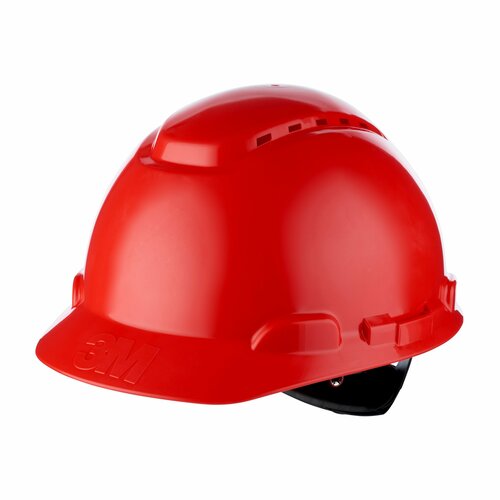 3M Deutschland Schutzhelm H700 rot,HDPE,belüftet H700NVR