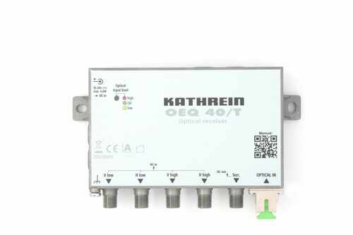 Kathrein Optischer Empfänger 4xQuattro+1xDTT OEQ 40/T