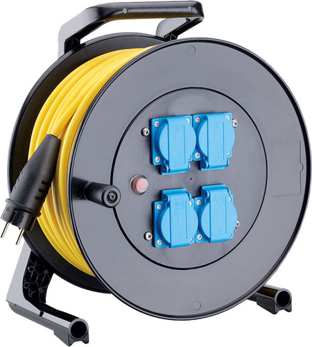 Elspro Leitungsroller 33m 3G1,5mm², 4xSchuko 4300002 Elspro Leitungsroller 33m 3G1,5mm², 4xSchuko 4300002