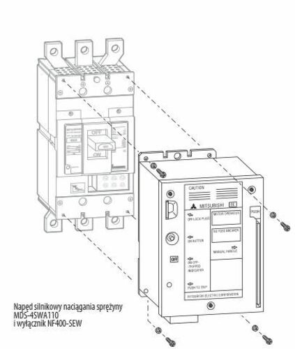 Mitsubishi Electric AC 100-110V für NF/DSN 400 AF, 630AF MDS-4SWA110 Mitsubishi Electric AC 100-110V für NF/DSN 400 AF, 630AF MDS-4SWA110