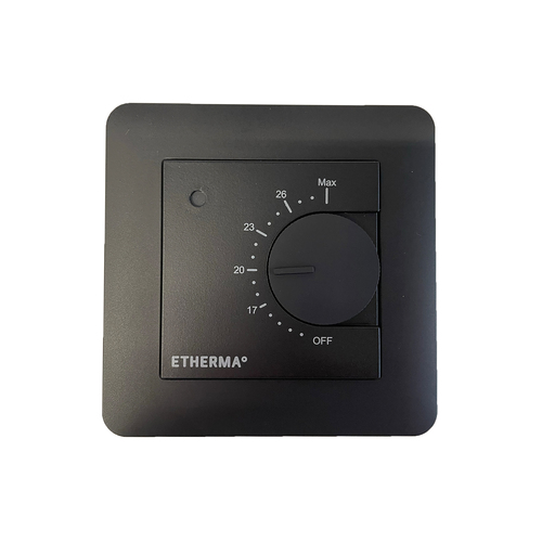 Etherma Rahmenset für Thermostate eBASIC, schwarz ET-RS-eBASIC-B