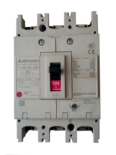 Mitsubishi Electric Leistungsschalter 4-polig NF125-SGV 4P 45-63A Mitsubishi Electric Leistungsschalter 4-polig NF125-SGV 4P 45-63A