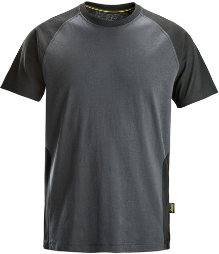 Snickers Workwear 2-Farben T-Shirt S,stahlgr-schw 25505804004