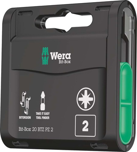 Wera Werk Bit-Box BTZ Bi-Torsion 20xPZ 2x25 05057761001