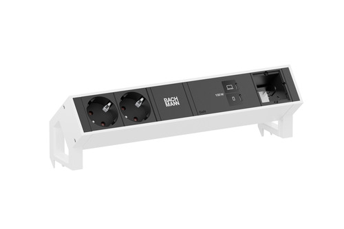 Bachmann DESK2 2xCEE7/3 1xUSB C/C 100W 1xCM 1,0m BM0023756 Bachmann DESK2 2xCEE7/3 1xUSB C/C 100W 1xCM 1,0m BM0023756