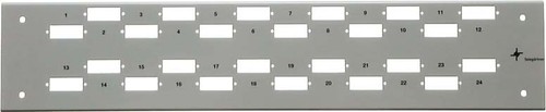 Telegärtner Frontplatte Basis V 2HE f.48 E2000-Kupplung. 100021589
