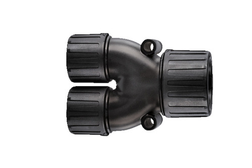 HellermannTyton Kunststoffverschraubung schwarz Y-Verteiler 166-25803(3)