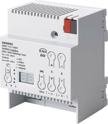 Siemens Dig.Industr. KNX/Dali-Gateway 2x64 Dali EVG 5WG1141-1AB31