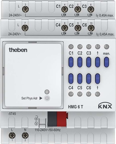 Theben Heizungsaktor MIX2,Grundmodul HMG 6 T KNX