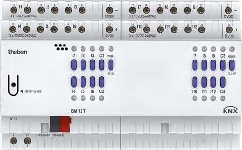 Theben Binäreingang FIX2 Modul BM 12 T KNX