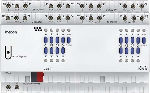 Theben Jalousieaktor FIX2 Modul JM 8 T KNX