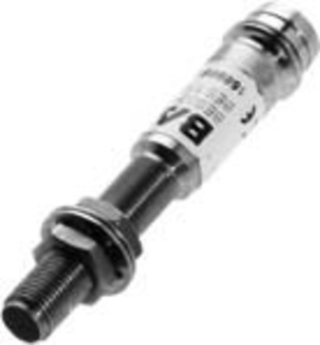 Balluff Sensor,ind.,M5x0,5,Stecker DC,pnp,no,sn=1,5mm,b BES5163005G-E5-C-S49