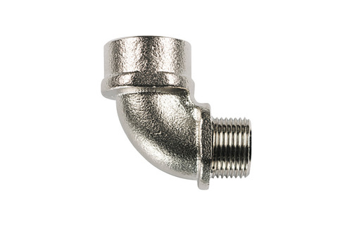 HellermannTyton 90 Grd. Verschraubung Messing vernickelt A90FM-M25-NPB-ML(10)