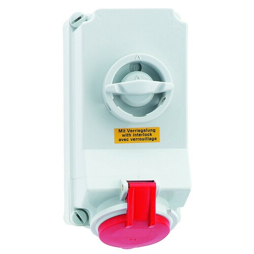 Bals Elektrotech. Wandsteckdose GT abschaltb 32A 5p 400V 6h IP44 16043