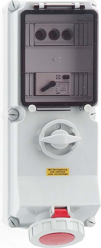 Bals Elektrotech. Wandsteckdose GT abschaltb 32A 5p 400V 6h IP67 17346