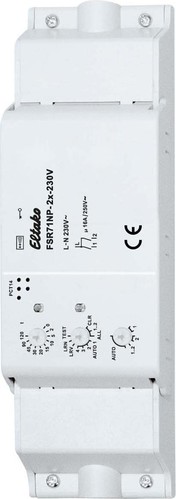 Eltako Funk-Stromstoß-Schaltrel. 2 Kanäle FSR71NP-2x-230V