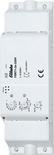 Eltako Funk-Stromstoß-Schaltrel. 2 K., potentialfrei FSR71-2x-230V