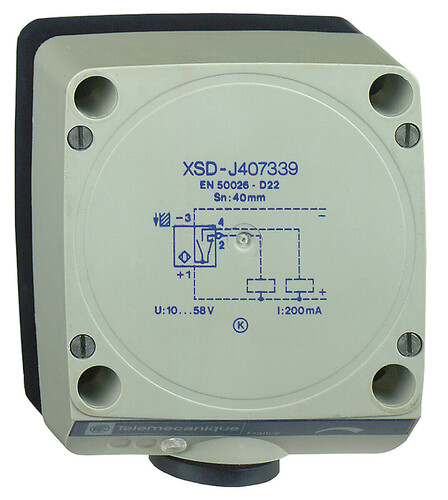 Telemechanique Sensors Näherungsschalter ind.12-48V GS 40mm W XSDH407339