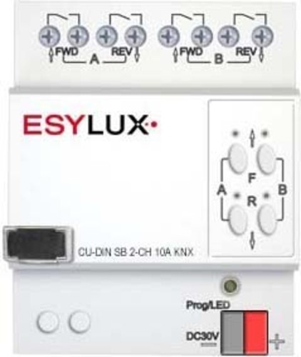 ESYLUX KNX-Jalousieaktor 4-fach 10A 2-Kanal CU-DIN SB 2-CH10AKNX