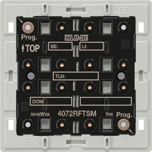 Jung KNX Funk-Tastsensor-Modul Adapterrahmen 2-fach 4072 RF TSM