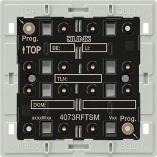 Jung KNX Funk-Tastsensor-Modul Adapterrahmen 3-fach 4073 RF TSM