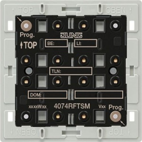 Jung KNX Funk-Tastsensor-Modul Adapterrahmen 4-fach 4074 RF TSM