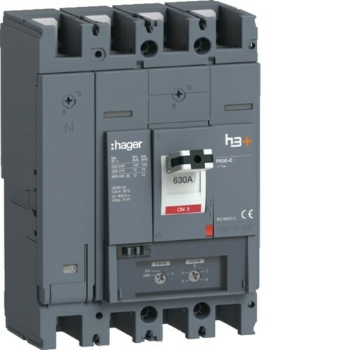 Hager Leistungsschalter h3+ P630 TM 4x630A HEW631DE