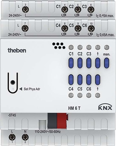 Theben Heizungsaktor 6-fach, o.Erweiter. HM 6 T KNX