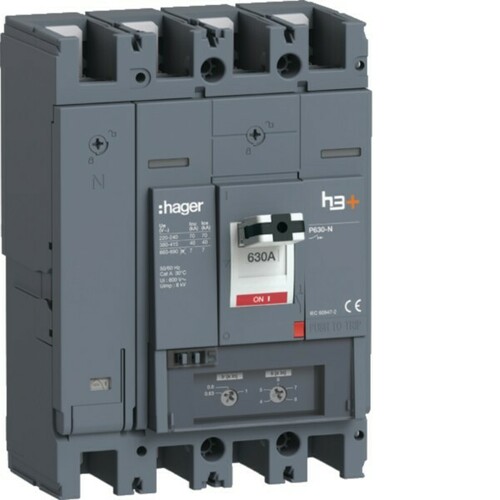 Hager Leistungsschalter h3+ P630 TM 4x630A HNW631DE