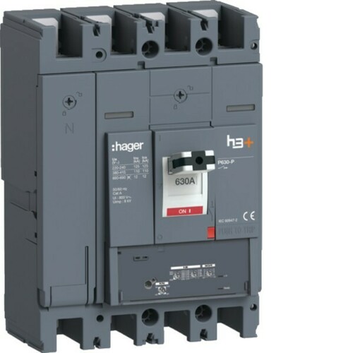 Hager Leistungsschalter h3+P630 LSnI 4x630A HPW631GR