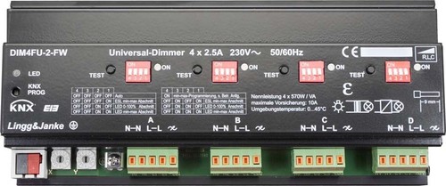 Lingg&Janke Universal Dimmaktor 4x570W DIM4FU-2-FW-Q DIM4FU-2-FW-Q