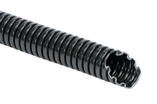 HellermannTyton Kunststoffschlauch schwarz 25 m Rolle HG-SW16-PA6-BK