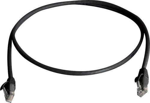 Telegärtner Patchkabel U/UTP C.5e 0,5m MP8 schwarz 100008179