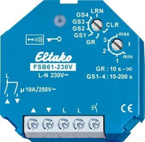 Eltako Tipp-Funk Lichtaktor TF61L-230V IP20 weiß Funkempfänger 30100032 