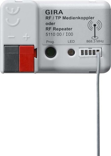 Gira KNX RF/TP Medienkoppler RF-Repeater 511000