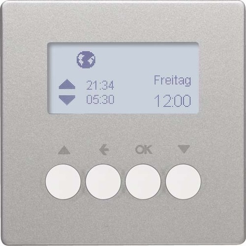 Berker Funk-Jalousie-Schaltuhr KNX alu/lack 85745124