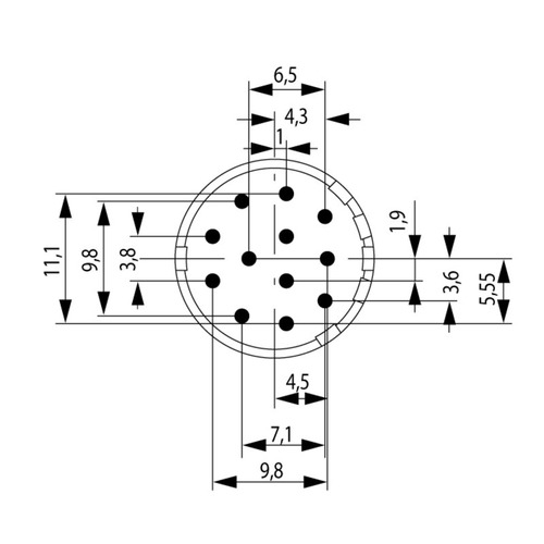 Weidmüller Kontakt Einlötbuchse,10mm SAI-M23-BE-12-F-PE-G