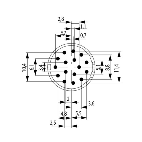 Weidmüller Kontakt Einlötbuchse, 17mm SAI-M23-BE-16-17MM