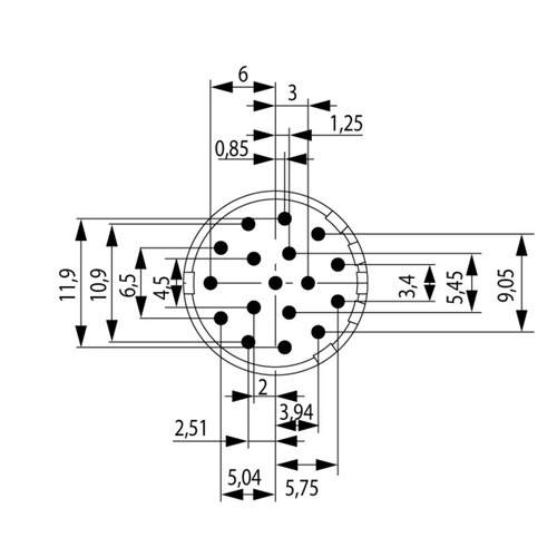 Weidmüller Kontakt Einlötbuchse,10mm SAI-M23-BE-17-10MM-G