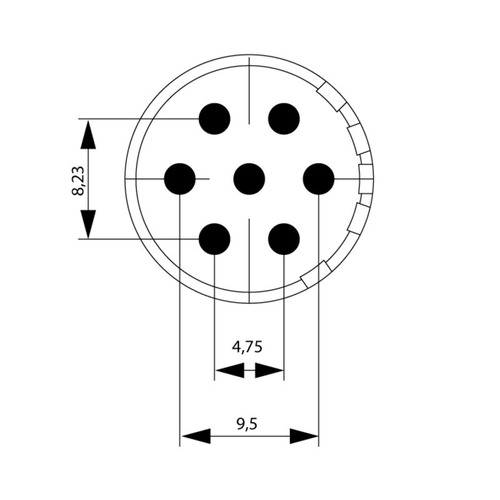 Weidmüller Kontakt Einlötbuchse, 17mm SAI-M23-BE-7-17MM