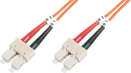 DIGITUS LWL-Patchkabel, 50/125 SC/SC, 1m, OM2 DK-2522-01