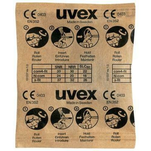 Uvex x-fit Einwegstöps. 100x1P Papiertüte 2112087(VE200)