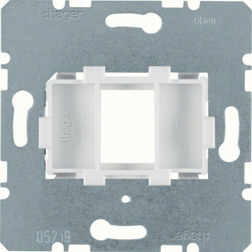 Hager Tragplatte 1-fach ch WDF4612W Hager Tragplatte 1-fach ch WDF4612W