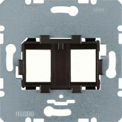Hager Tragplatte 2-fach ch WDF4715N Hager Tragplatte 2-fach ch WDF4715N