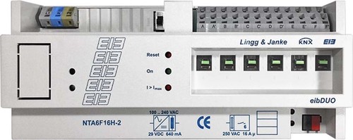 Lingg&Janke Netzteil-Aktor 6-fach 16A 640mA NTA6F16H-2